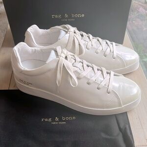 rag & bone Glossy White Sneakers